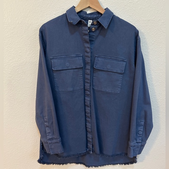 bp Jackets & Blazers - BP Blue Denim Utility Shacket